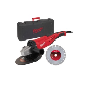 Polizor unghiular AG 22-230 E D-SET, disc 230 mm, ax M14, adancime taiere 68 mm, 2200 W, Milwaukee, cod 4933440300