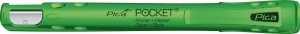 Portcreion cu ascutitoare Pica Pocket pentru creioane groase din lemn, PICA, cod 505