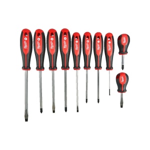 Set 10 surubelnite TRI-LOBE, PZ1/ PZ2/ PH1/ PH2/ SL3/ SL5.5/ SL6.5/ SL6.5/ SL8, Milwaukee, cod 4932471808 - Img 3