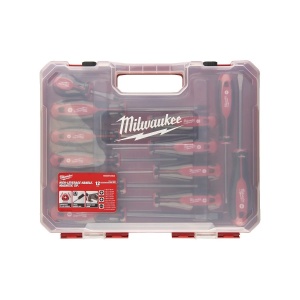 Set 12 surubelnite TRI-LOBE, PZ0/ PZ1/ PZ2/PH0/ PH1/ PH2/ SL2.5/ SL4/ SL5.5/ SL6.5/ SL6.5/ SL8, Milwaukee, cod 4932472003 - Img 6