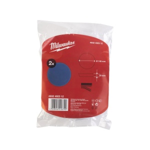 Set 2 bureti albastri si extrafini pentru lustruit, 140/20 mm, Milwaukee, cod 4932492312 - Img 3