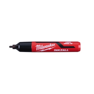 Set 3 markere negre INKZALL cu varf lat de 6.2 mm, marime L, Milwaukee, cod 4932471554 - Img 4