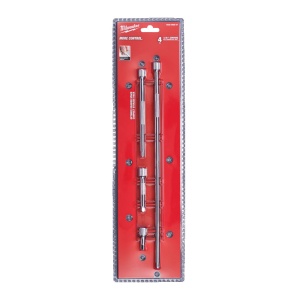 Set 4 prelungitoare 1/4", lungimi 38 mm, 76 mm, 152 mm, 356 mm, Milwaukee, cod 4932480637 - Img 3
