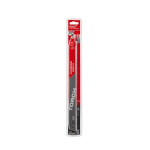 Set 5 panze fierastrau sabie cu dinti din carbura pentru demolare HEAVY DUTY TORCH, TCT 300 X 8 TPI, Milwaukee, cod 48005503 - Img 2