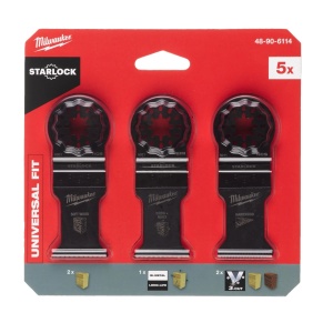 Set 5 panze STARLOCK pentru lemn, 35X42 mm, Milwaukee, cod 48906114 - Img 2