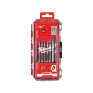 Set 8 burghie 1/4" HEX, multi material, diametre 4 x 100 mm, 5 - 7 x108 mm, 8 / 10 x 120mm, Milwaukee, cod 4932493872 - Img 2