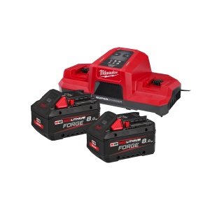 Set acumulatori si incarcator M18 FORGE 2x8.0 Ah, Milwaukee, cod 4933498616