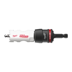 Tija QUIK-LOK 3/8'' 9.5 mm Hex cu burghiu pilot si adaptoare S pentru carote 14-210 mm, Milwaukee, cod 4932500548 - Img 2