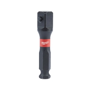Adaptor pentru chei tubulare SHOCKWAVE IMPACT DUTY de la 7/16" Hex - 1/2" patrat , 70 mm lungime, Milwaukee, cod 4932480586