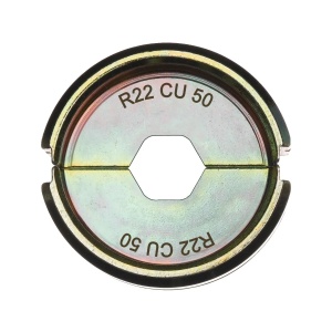 Bac de sertizare papuci cablu tubulari si conectori R22 CU 50, forma HEX, Milwaukee, cod 4932451758