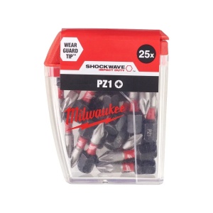Bit PZ pentru surubelnite SHOCKWAVE IMPACT DUTY PZ1x25 mm Milwaukee, cod 4932430861 - Img 2