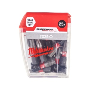 Bit TX pentru surubelnite SHOCKWAVE IMPACT DUTY TX25x25 mm Milwaukee, cod 4932430880 - Img 2