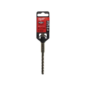 Burghiu beton si zidarie SDS+ MX4 cu 4 taisuri, diametru 7.0 mm, lungime totala 115 mm, Milwaukee, cod 4932352019 - Img 2