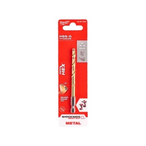 BURGHIU METAL HSS-TITAN RED HEX 1/4'' 5.5X59X104 MM -1PC - Img 3