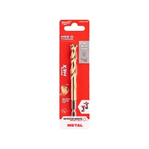 BURGHIU METAL HSS-TITAN RED HEX 1/4'' 8.5X70X114 MM - Img 3