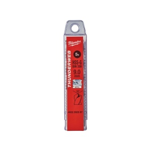 Burghiu pentru metal HSS-G THUNDERWEB-DIN338 ø9.0 mm Milwaukee, cod 4932352397 - Img 2
