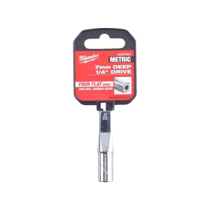 Cap cheie tubulara 1/4'' lunga, marime 7 mm, lungime 50 mm, Milwaukee, cod 4932478327 - Img 2