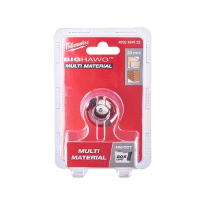Carota BIG HAWG multi material, diametru 30 mm, adancime max 60 mm, 2 dinti, Milwaukee, cod 4932464922 - Img 2