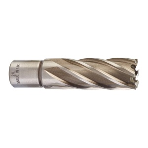 Carota HSS cu prindere Weldon de 19 mm, 21x50 mm, Milwaukee, cod 4932343296