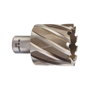 Carota HSS cu prindere Weldon de 19 mm, 43x30 mm, Milwaukee, cod 4932371752