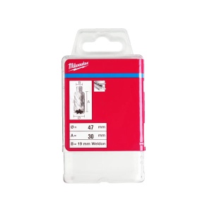 Carota HSS cu prindere Weldon de 19 mm, 47x30 mm, Milwaukee, cod 4932371756 - Img 2