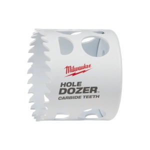 Carota TCT HOLE DOZER cu dinti din carbura, diametru 57 mm, 41 mm adancime max taiere, Milwaukee, cod 49560724