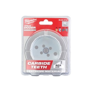 Carota TCT HOLE DOZER cu dinti din carbura, diametru 76 mm, 41 mm adancime max taiere, Milwaukee, cod 49560734 - Img 2