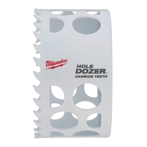 Carota TCT HOLE DOZER cu dinti din carbura, diametru 83 mm, adancime max 41 mm, Milwaukee, cod 49560736