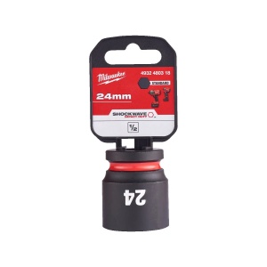 Cheie tubulara de impact SHOCKWAVE IMPACT DUTY 1/2", scurta, marime 24 mm, Milwaukee, cod 4932480318 - Img 2