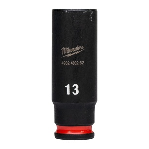Cheie tubulara de impact SHOCKWAVE IMPACT DUTY 1/4", lunga, marime 13 mm, Milwaukee, cod 4932480262
