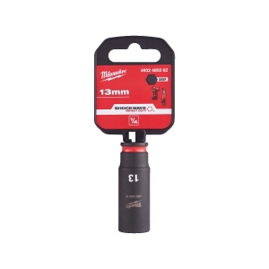 Cheie tubulara de impact SHOCKWAVE IMPACT DUTY 1/4", lunga, marime 13 mm, Milwaukee, cod 4932480262 - Img 2