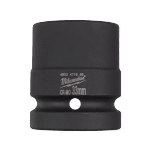 Cheie tubulara de impact SHOCKWAVE IMPACT DUTY 1" patrat, scurta, marime 33 mm, Milwaukee, cod 4932471666