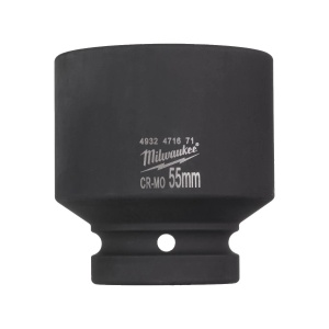 Cheie tubulara de impact SHOCKWAVE IMPACT DUTY 1" patrat, scurta, marime 55 mm, Milwaukee, cod 4932471671