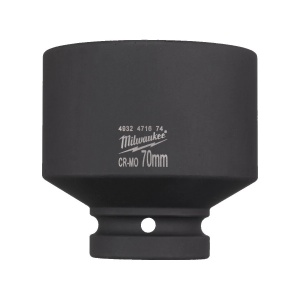 Cheie tubulara de impact SHOCKWAVE IMPACT DUTY 1" patrat, scurta, marime 70 mm, Milwaukee, cod 4932471674