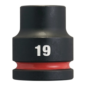 Cheie tubulara de impact SHOCKWAVE IMPACT DUTY 3/4", scurta, marime 19 mm, Milwaukee, cod 4932480362