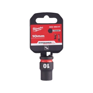 Cheie tubulara de impact SHOCKWAVE IMPACT DUTY 3/8", scurta, marime 10 mm, Milwaukee, cod 4932480267 - Img 2