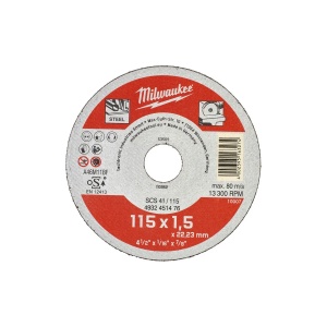 Disc debitare metal SCS 41 / 115 x 1.5 x 22 mm, seria contractanti, Milwaukee, cod 4932451476