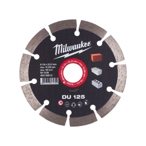 Disc diamantat DU, 125x22.23X2.3 mm, Milwaukee, cod 4932399522