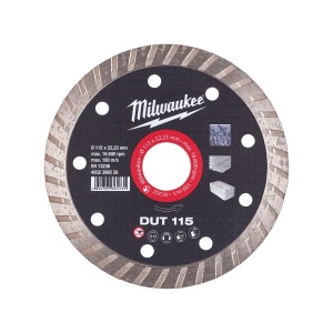 Disc diamantat DUT, 115x22.23X2.2 mm, Milwaukee, cod 4932399526