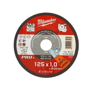 Disc subtire PRO+ SCS 41 / 125 X 1 X 22 mm pentru otel, Milwaukee, cod 4932451487 - Img 2