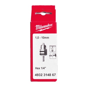 Mandrina cu cheie cu sistem de prindere 1/4″ Hex, 1.0 - 10.0 mm, Milwaukee, cod 4932314867 - Img 2