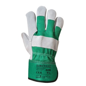 Manusi premium din piele CHROME RIGGER, verzi, marime XL, Portwest, cod A220GNRXL - Img 2