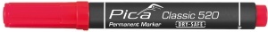 Marker permanent 1-4 mm, round tip, rosu / verde / negru / albastru / set 4 culori, PICA