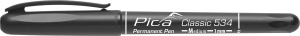 Marker permanent Classic 534, varf mediu 1.0 mm, negru / albastru / rosu, PICA