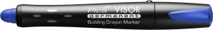 Marker permanent VISOR, alb / galben / albastru / rosu, PICA