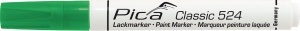Marker vopsea permanent Classic 524, 2-4 mm, alb / negru / galben / albastru / rosu / verde, PICA