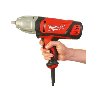 Masina de insurubat cu impact IPWE 400R cu fir de 4 m, prindere 1/2" patrat, cuplu 400 Nm, Milwaukee, cod 4933451524 - Img 9