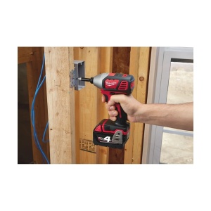 Masina de insurubat cu impact M18 BID-402C, compacta, prindere 1/4" HEX, cuplu 180 Nm, 140 mm, Milwaukee, cod 4933443580 - Img 2