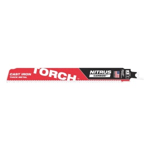 Panza fierastrau sabie HEAVY DUTY TORCH NITRUS CARBIDE pentru metal, TCT TORCH NITRUS 230X8 TPI, Milwaukee, cod 48475262