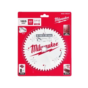 Panza pentru fierastraie circulare de mana, CSB P ALU 165 x 20 x 1.6 x 52 ATB, Milwaukee, cod 4932479087 - Img 3